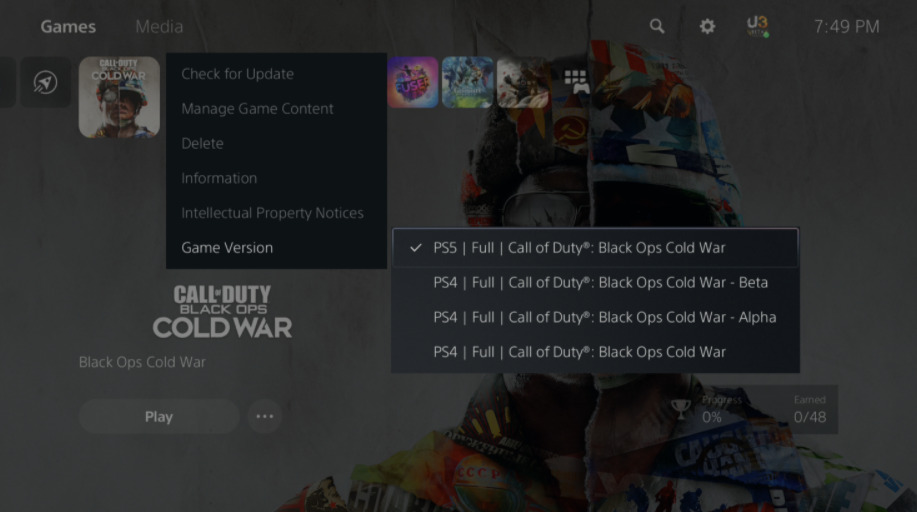 Black Ops Cold War PS5