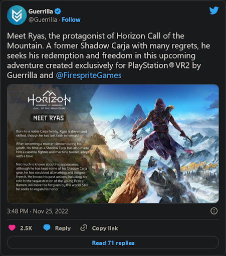 Horizon Call of the Mountain Story