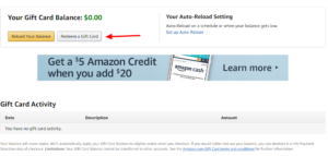 How to Redeem an Amazon Gift Card