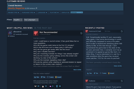 Why Wo Long: Fallen Dynasty has Mostly Negative reviews on Steam