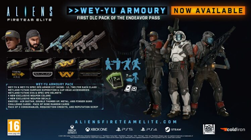 purchase aliens: fireteam elite ey-yu armoury pack dlc low price