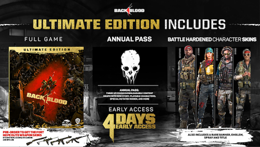 back 4 blood ultimate editions contents