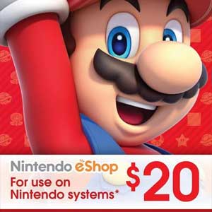 Nintendo eShop Card 20 Dollar Digital 