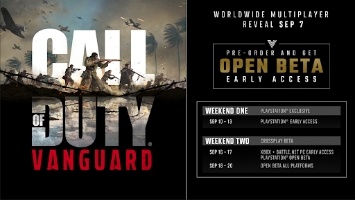 when does the Call of Duty: Vanguard beta start?