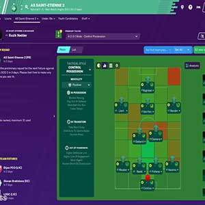 Football Manager 2020 Match Squad