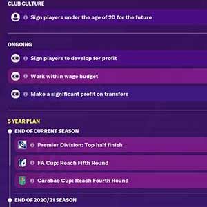 Football Manager 2021 Board