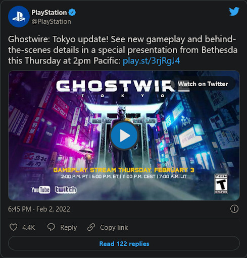 when does GhostWire: Tokyo come out?