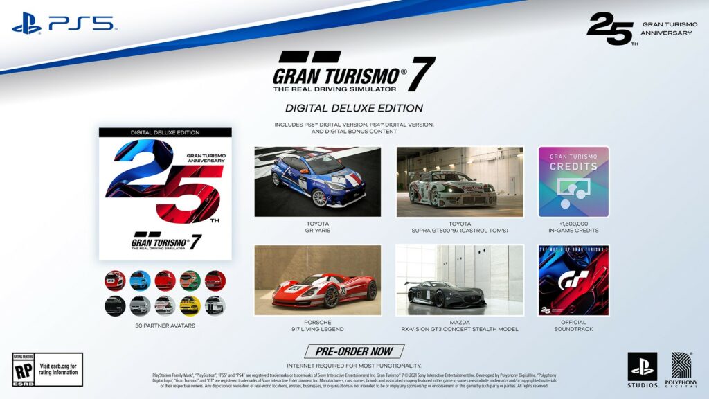 Gran Turismo 7 25th Anniversary Digital Deluxe Edition