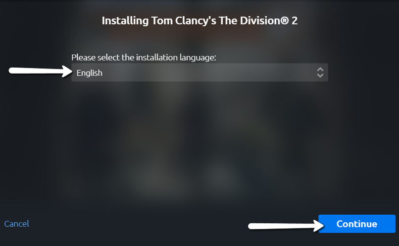 Uplay Select Language