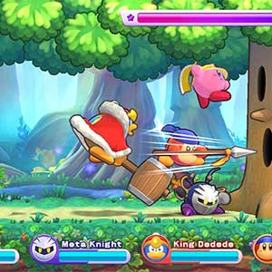 Kirby’s Return to Dream Land Deluxe - The Gang Fighting Whispy Woods