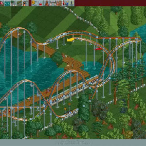 rollercoaster tycoon deluxe rides people will go on while its raining