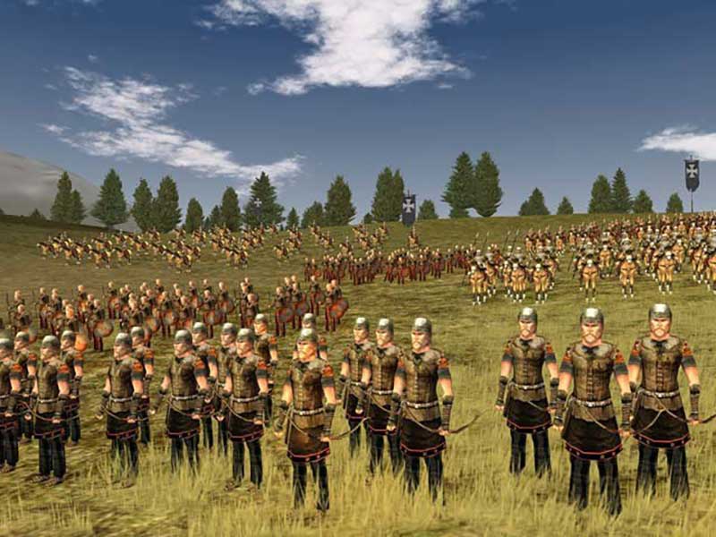 Стена щитов rome total war