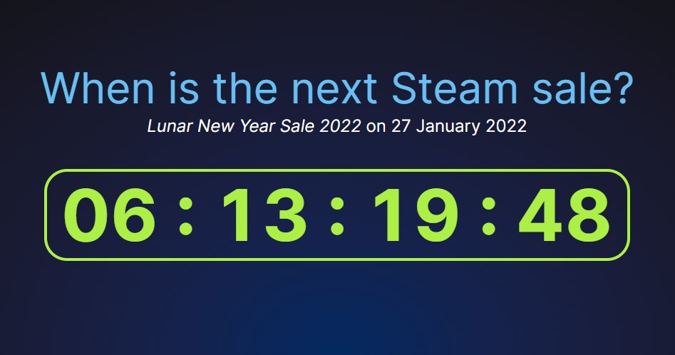 steam lunar new year sale 2022
